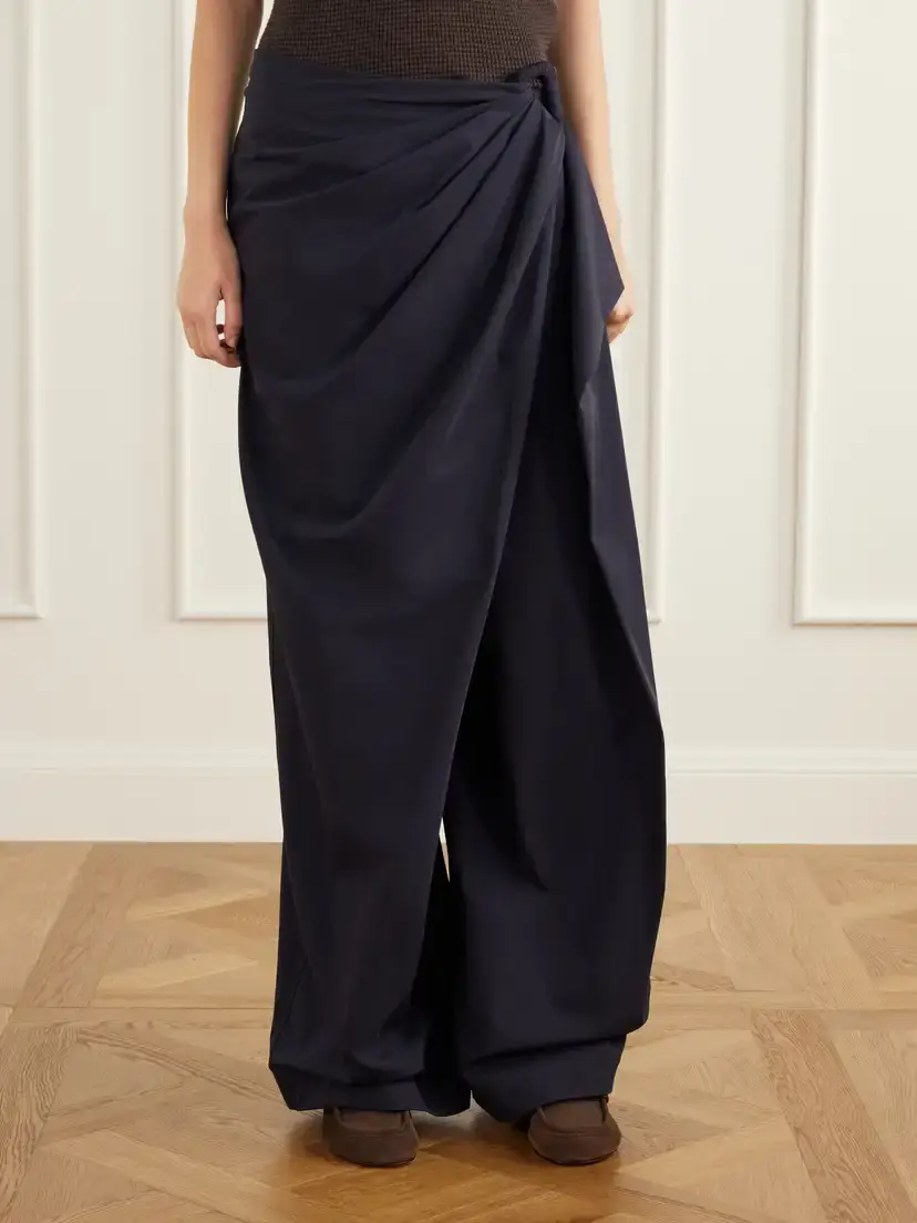 JW Anderson Cotton-drill Wide-leg Wrap Pants | Thumbnail 3