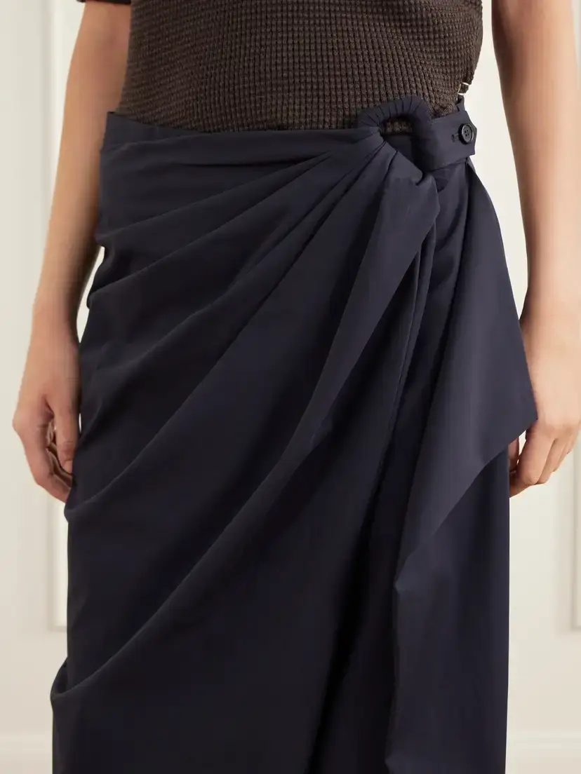 JW Anderson Cotton-drill Wide-leg Wrap Pants | Thumbnail 5