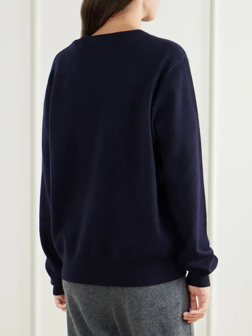 Extreme Cashmere The Be Classic Cashmere-blend Sweater | Thumbnail 4 Extreme Cashmere The Be Classic Cashmere-blend Sweater | Thumbnail 4