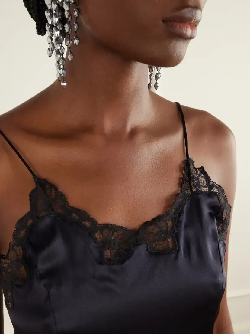 Isabel Marant Amael Lace-trimmed Silk-satin Cami | Thumbnail 5 Isabel Marant Amael Lace-trimmed Silk-satin Cami | Thumbnail 5