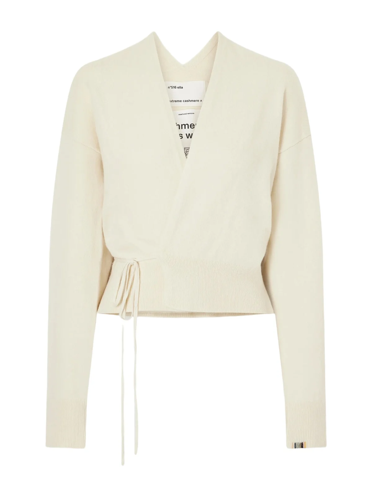 Extreme Cashmere Ella Tie-detail Cashmere-blend Cardigan