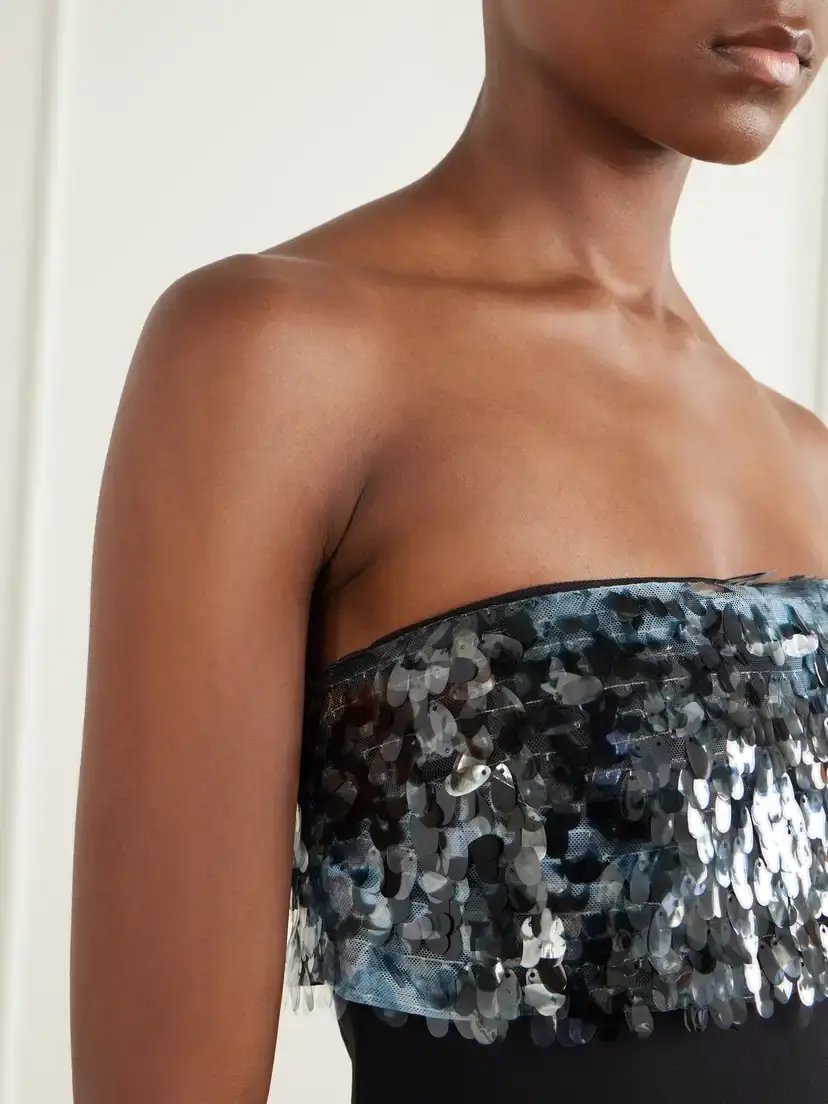 Staud Phoenix Sequin-embellished Crepe Midi Dress | Thumbnail 4 Staud Phoenix Sequin-embellished Crepe Midi Dress | Thumbnail 4