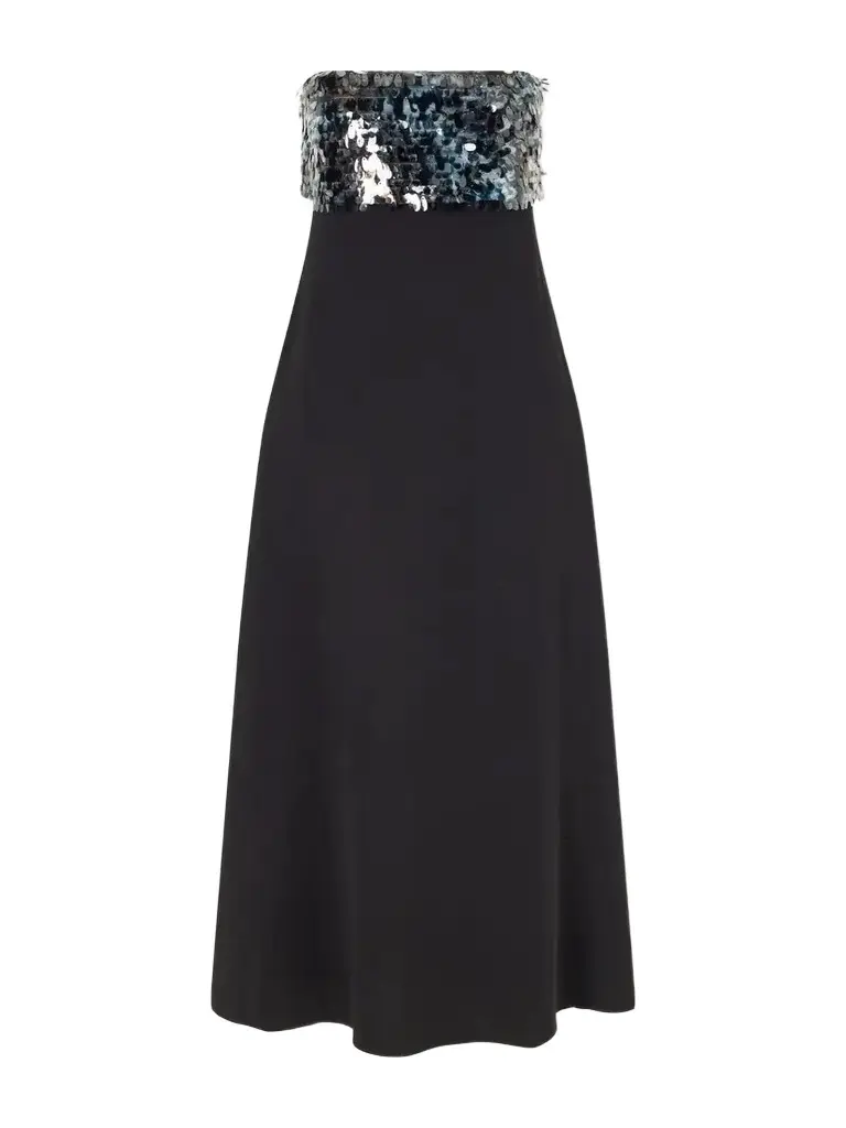 Phoenix Sequin-embellished Crepe Midi Dress