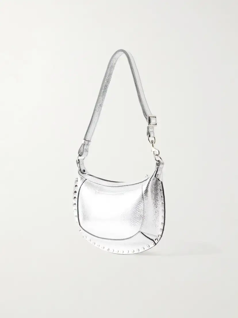 Isabel Marant Oskan Moon Embellished Snake-effect Leather Shoulder Bag | Thumbnail 4 Isabel Marant Oskan Moon Embellished Snake-effect Leather Shoulder Bag | Thumbnail 4