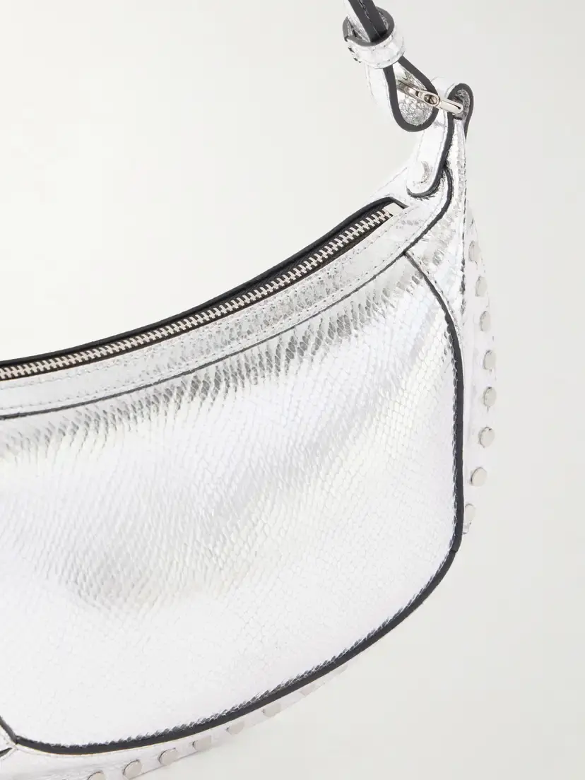 Isabel Marant Oskan Moon Embellished Snake-effect Leather Shoulder Bag | Thumbnail 5 Isabel Marant Oskan Moon Embellished Snake-effect Leather Shoulder Bag | Thumbnail 5