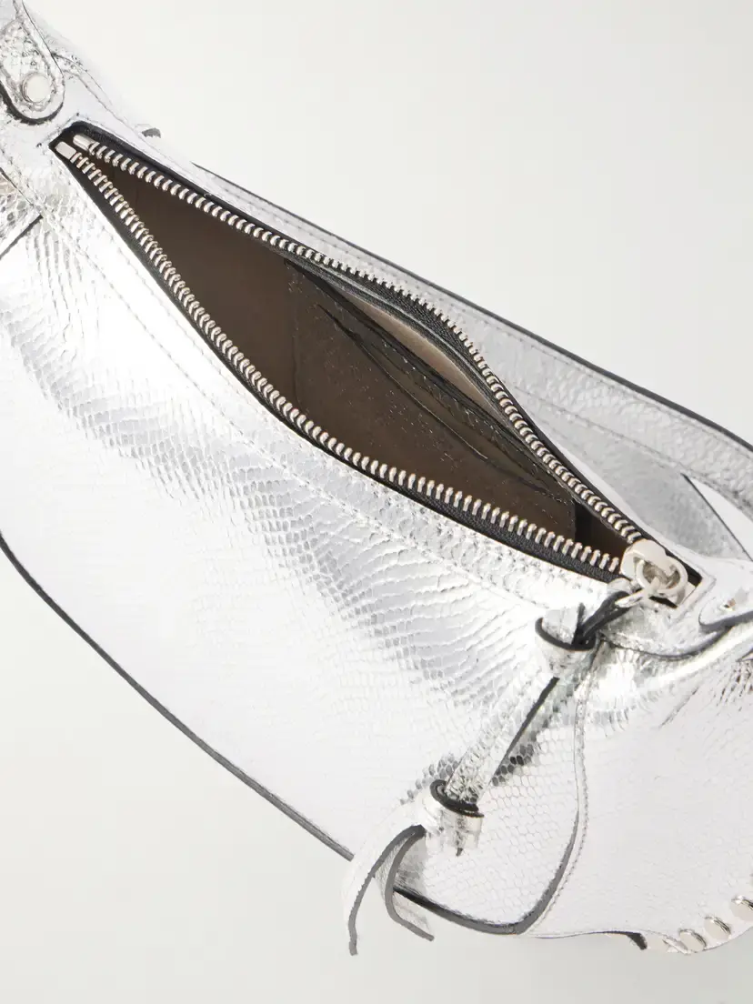 Isabel Marant Oskan Moon Embellished Snake-effect Leather Shoulder Bag | Thumbnail 6 Isabel Marant Oskan Moon Embellished Snake-effect Leather Shoulder Bag | Thumbnail 6