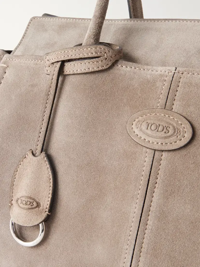 Tod's Logo-embossed Suede Tote | Thumbnail 5 Tod's Logo-embossed Suede Tote | Thumbnail 5