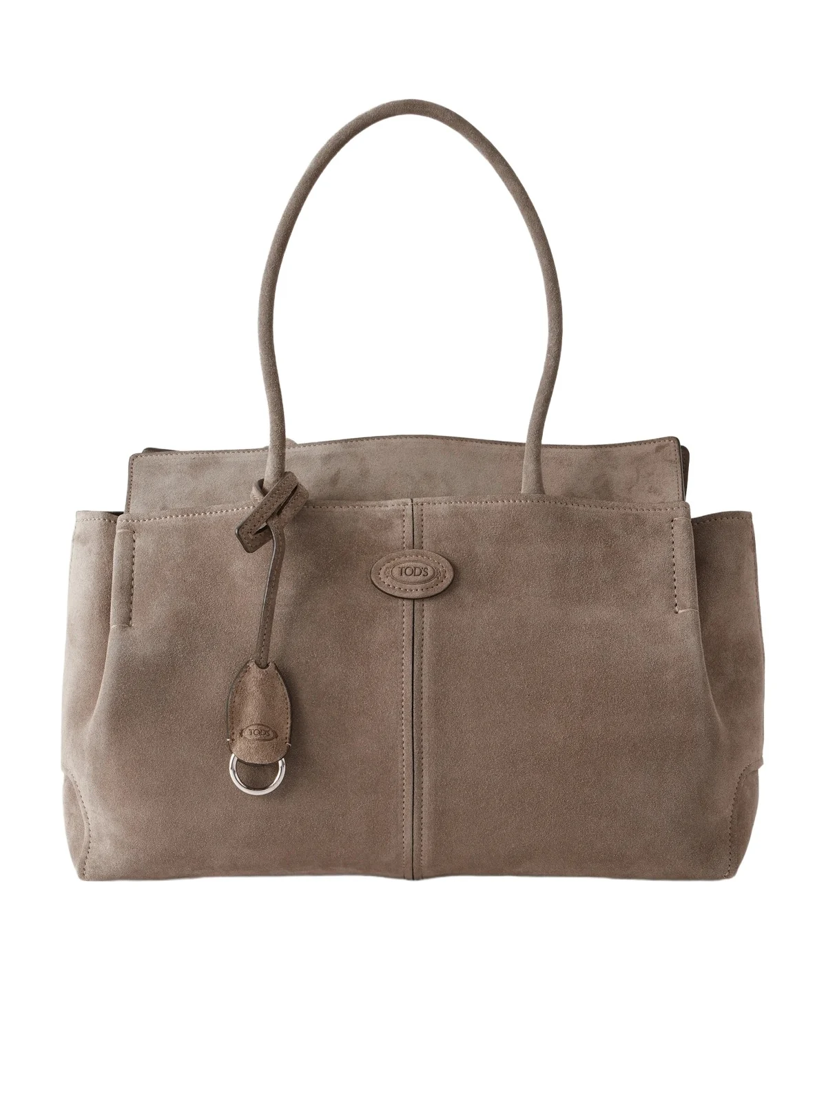 Logo-embossed Suede Tote Logo-embossed Suede Tote