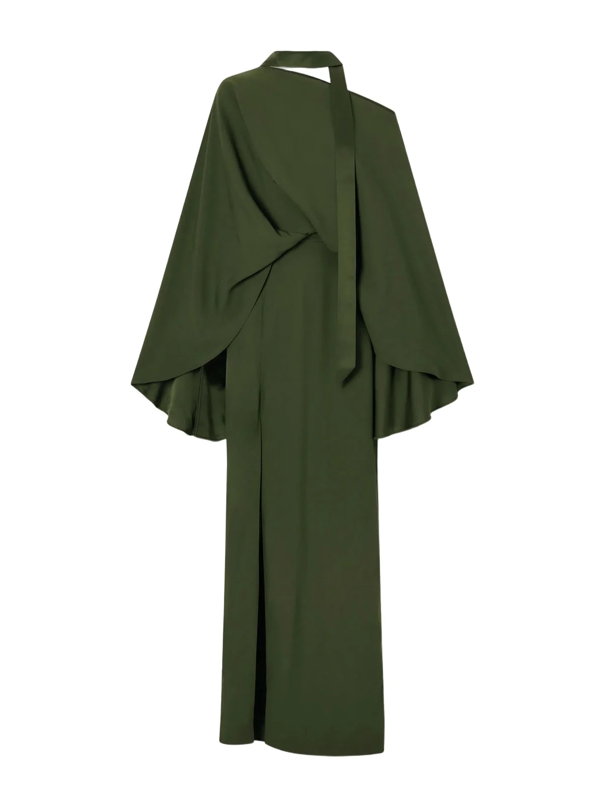 Juniper Asymmetric Tie-detailed Crepe-cady Gown Juniper Asymmetric Tie-detailed Crepe-cady Gown