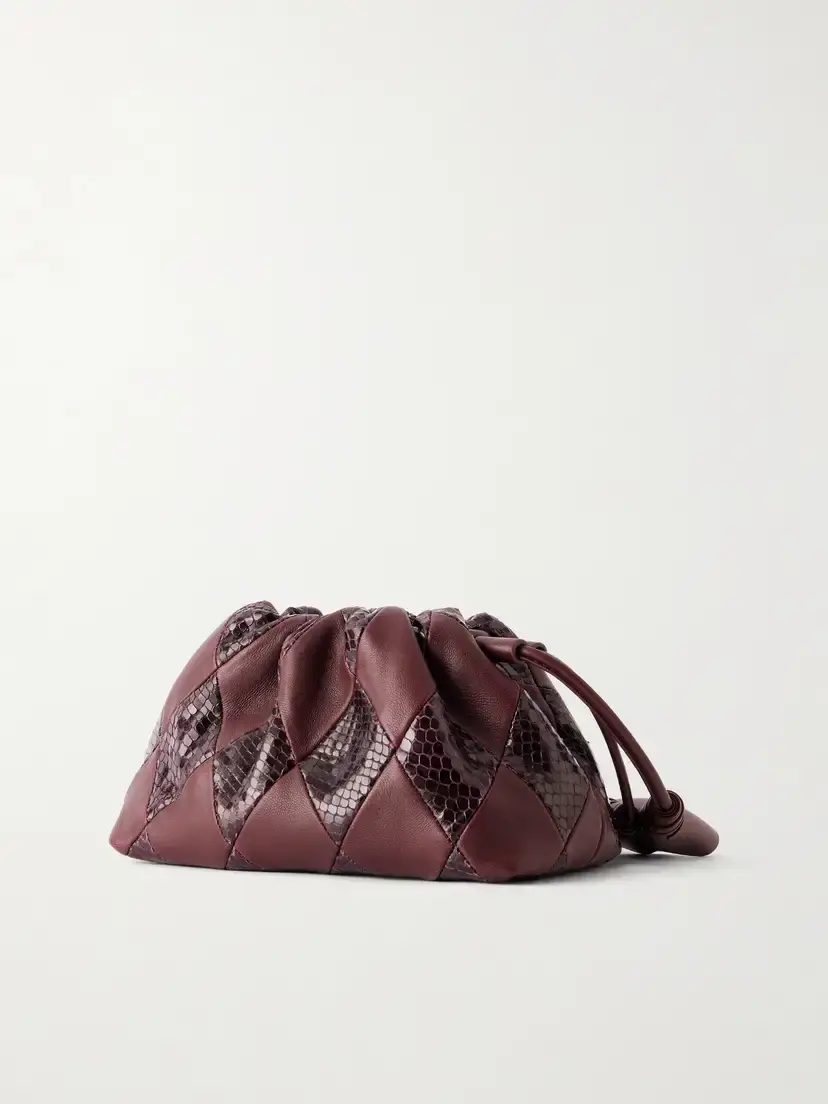 Zimmermann Cloud 91 Medium Snake-effect And Textured Leather Clutch | Thumbnail 4 Zimmermann Cloud 91 Medium Snake-effect And Textured Leather Clutch | Thumbnail 4