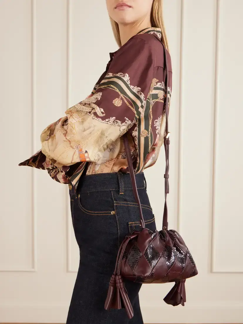 Zimmermann Cloud 91 Medium Snake-effect And Textured Leather Clutch | Thumbnail 6 Zimmermann Cloud 91 Medium Snake-effect And Textured Leather Clutch | Thumbnail 6