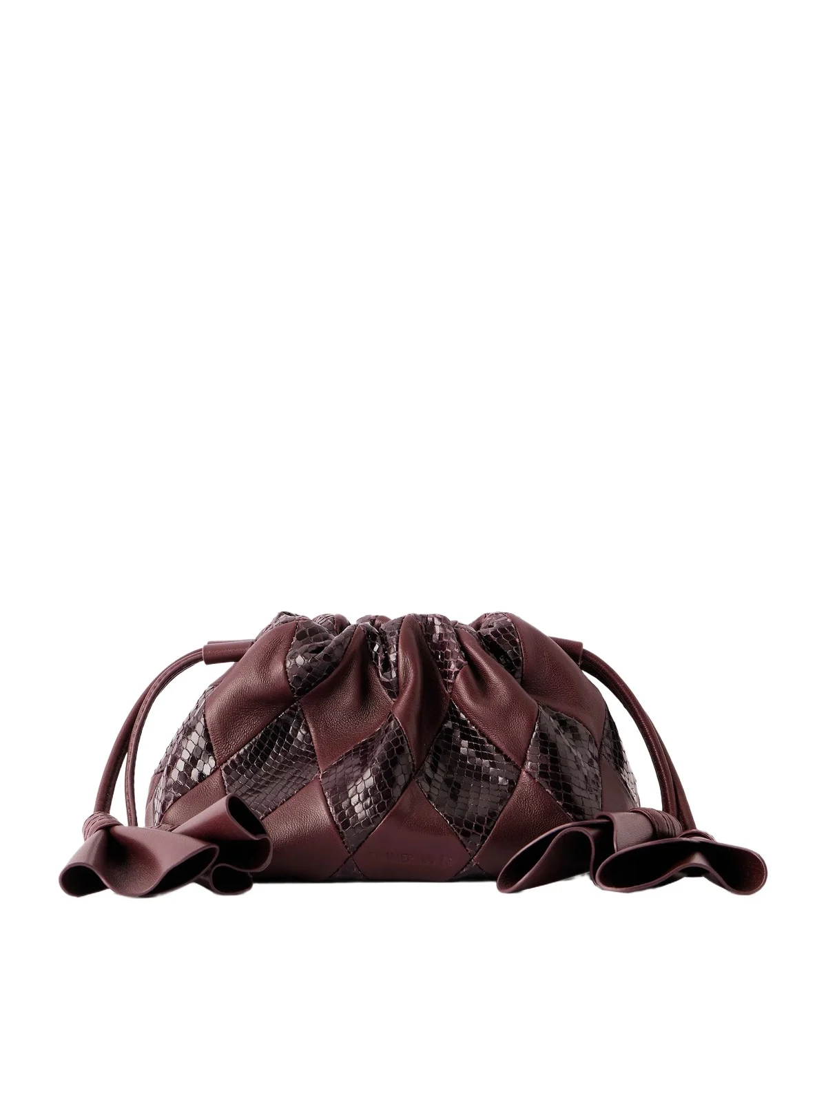 Zimmermann Cloud 91 Medium Snake-effect And Textured Leather Clutch