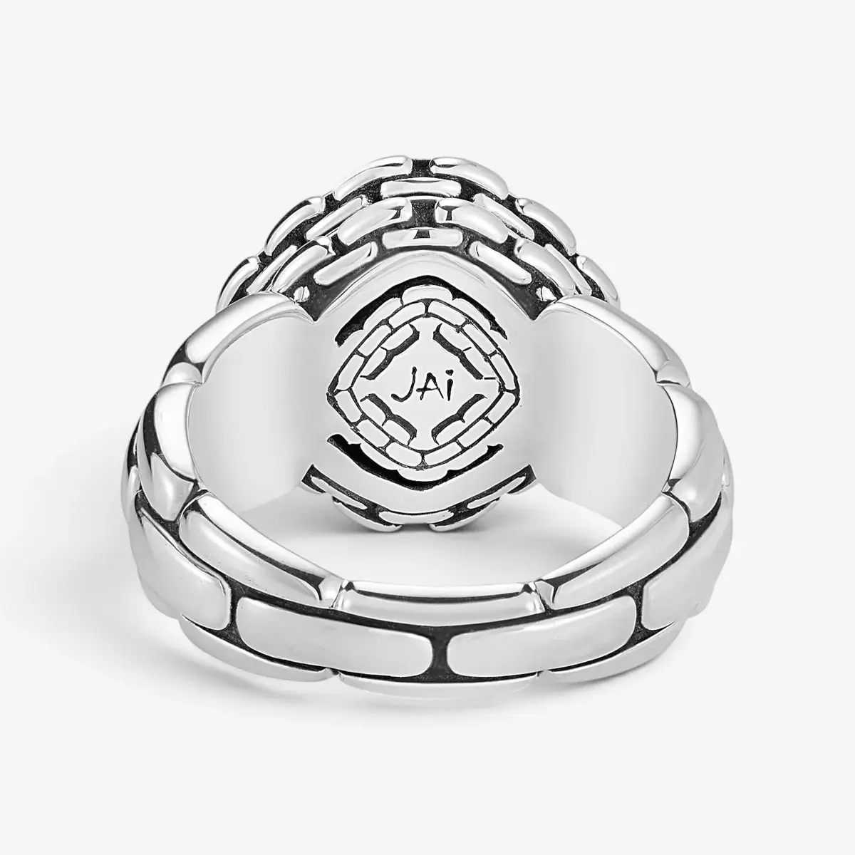 JAI JAI Sterling Silver & 14K Yellow Gold Hammered Statement Ring JJH3006RG - by The Solist | Thumbnail 4