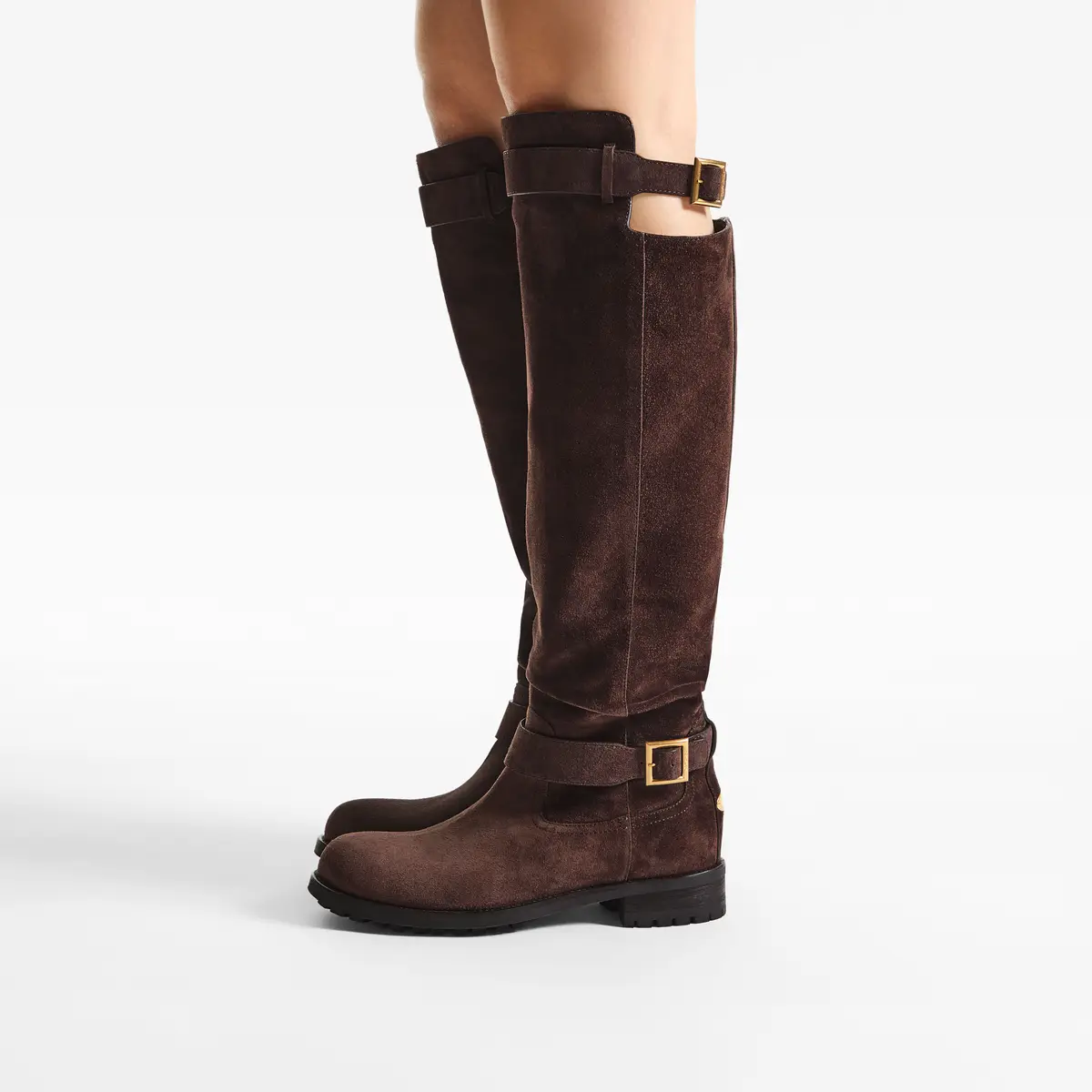 Jimmy Choo Biker Knee Boot | Thumbnail 3 Jimmy Choo Biker Knee Boot | Thumbnail 3