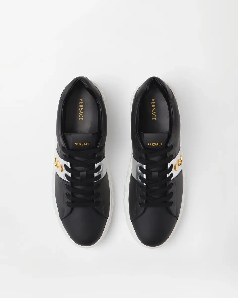 Versace Greca Embellished Sneakers | Thumbnail 2 Versace Greca Embellished Sneakers | Thumbnail 2
