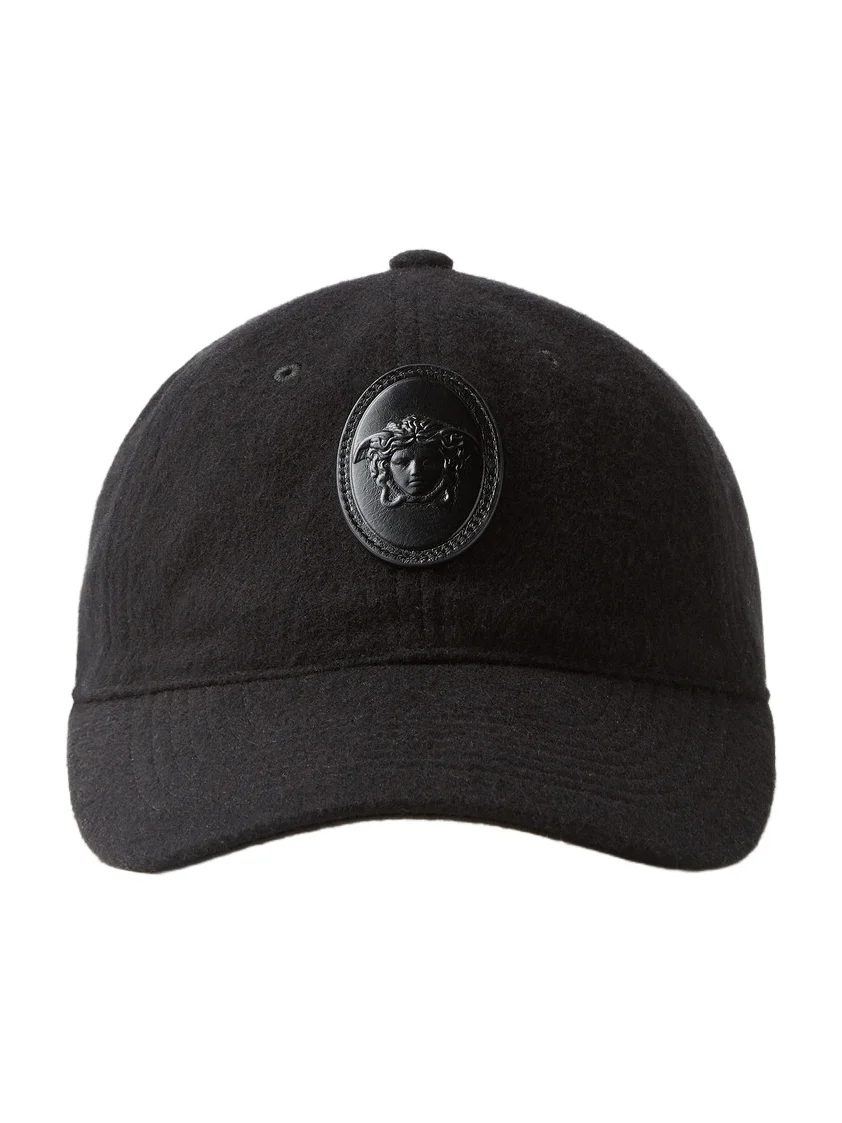 Versace Cashmere & Wool Baseball Cap