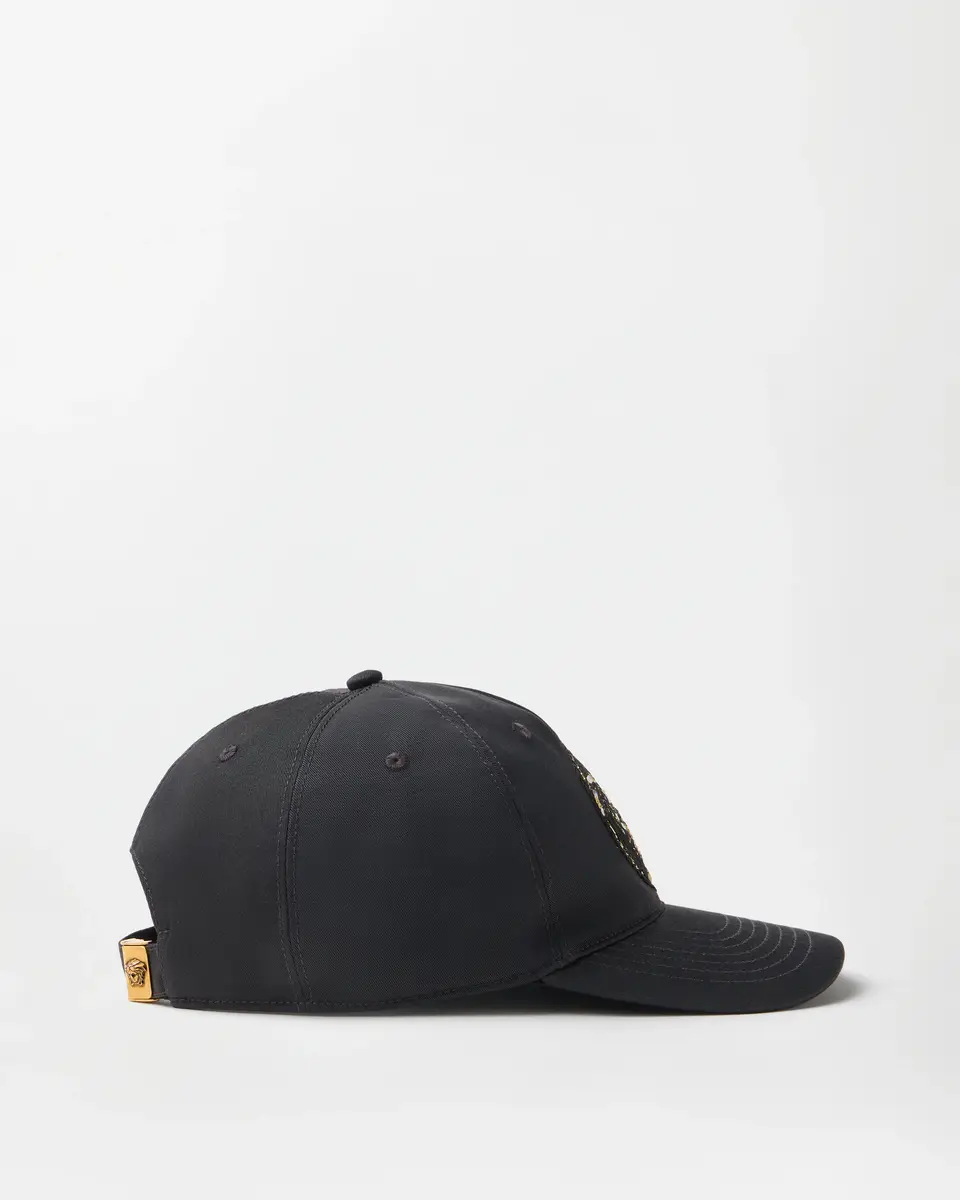 Versace Embroidered Cotton Baseball Cap | Thumbnail 2 Versace Embroidered Cotton Baseball Cap | Thumbnail 2