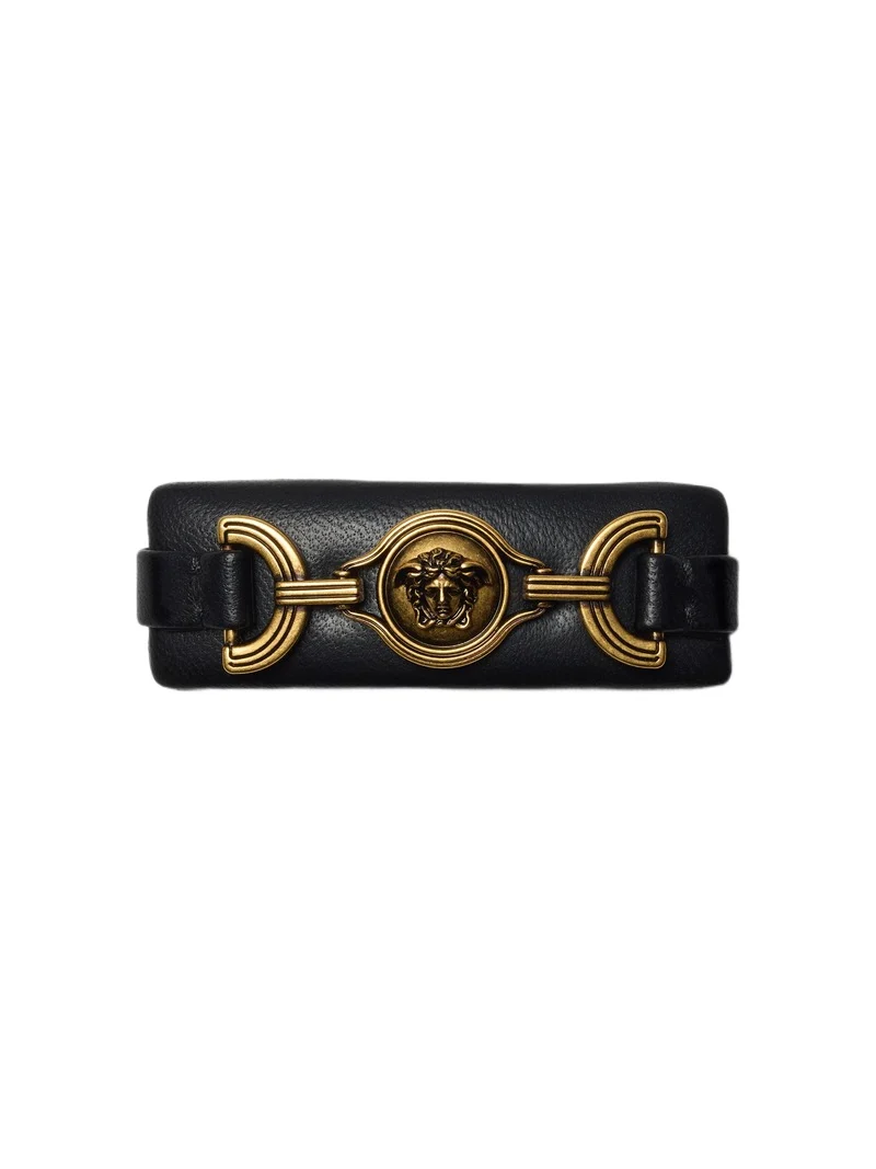 Versace Leather Hair Clip