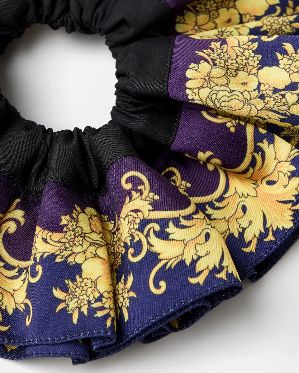 Versace Printed Cotton Poplin Scrunchie | Thumbnail 2 Versace Printed Cotton Poplin Scrunchie | Thumbnail 2