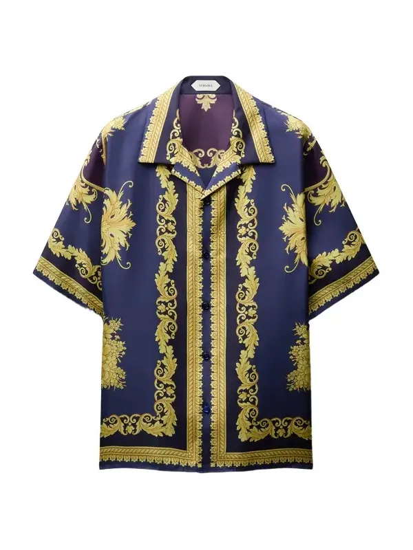 Printed Silk Twill Regular Shirt Printed Silk Twill Regular Shirt