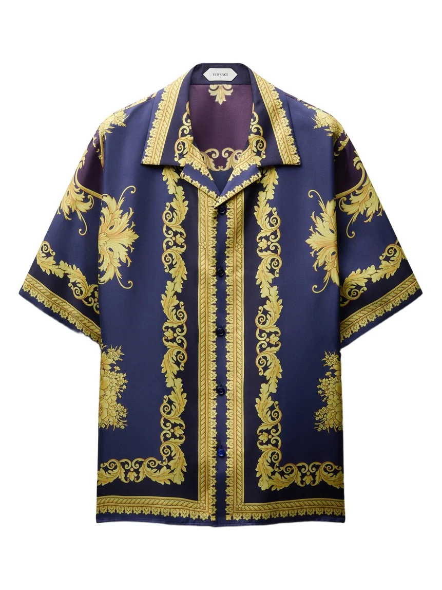 Printed Silk Twill Regular Shirt Printed Silk Twill Regular Shirt
