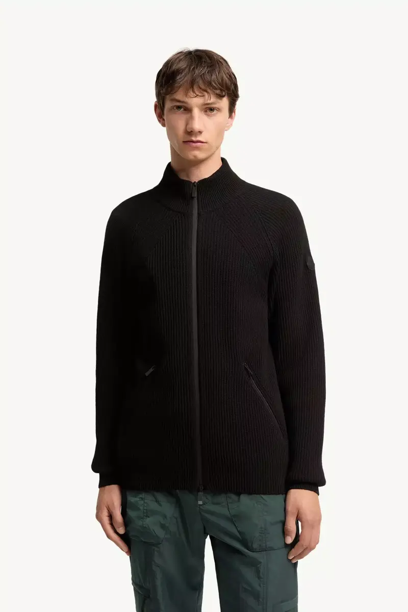 Moncler Cashmere Blend Zip-up Cardigan | Thumbnail 5 Moncler Cashmere Blend Zip-up Cardigan | Thumbnail 5