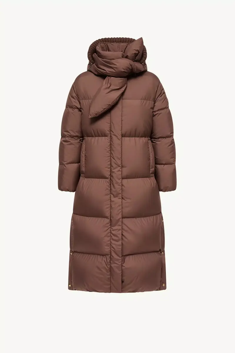 Moncler Ornement Hooded Long Down Jacket | Thumbnail 2 Moncler Ornement Hooded Long Down Jacket | Thumbnail 2