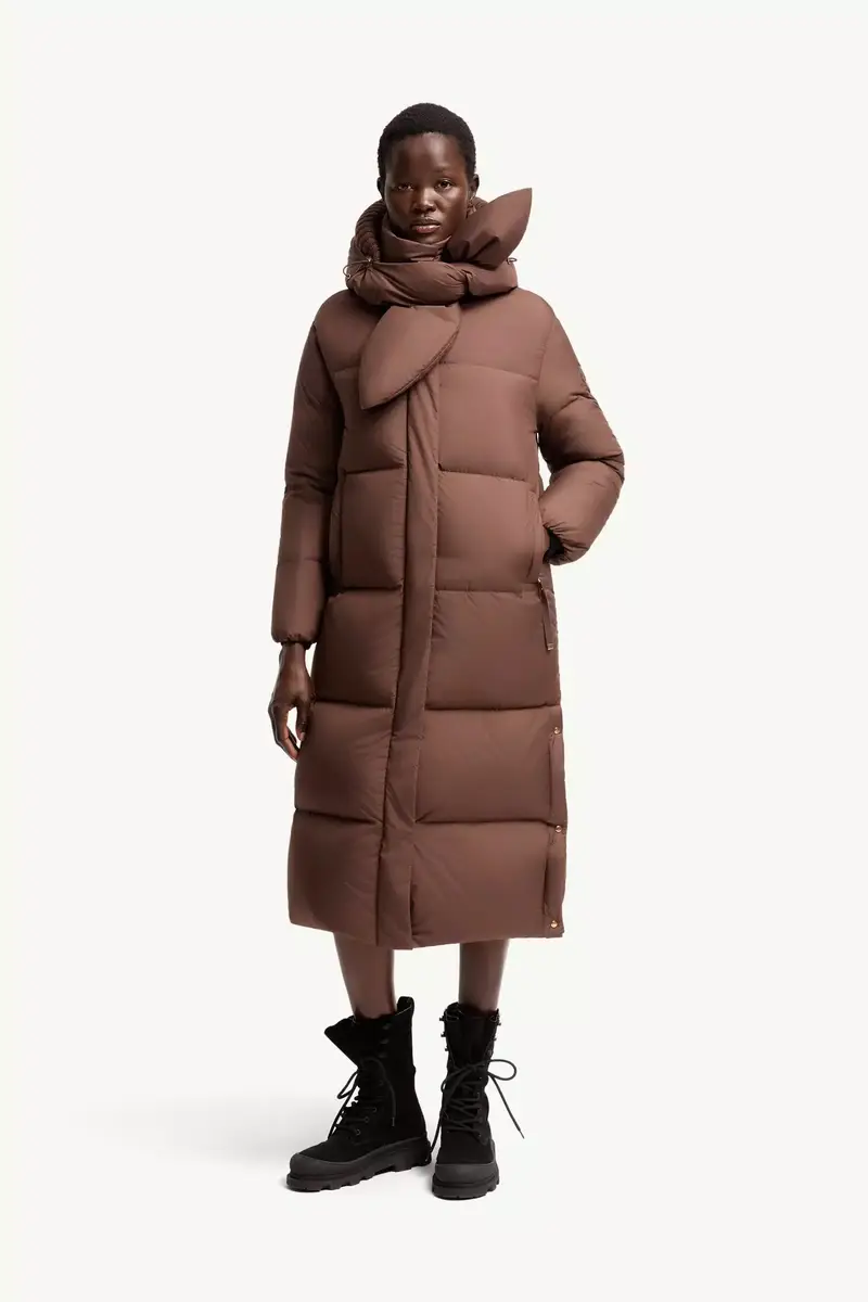 Moncler Ornement Hooded Long Down Jacket | Thumbnail 5 Moncler Ornement Hooded Long Down Jacket | Thumbnail 5