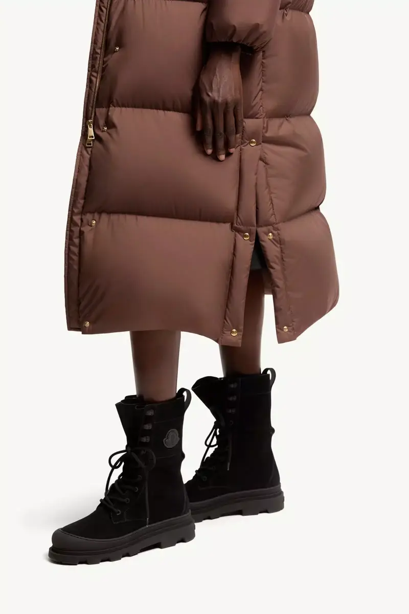 Moncler Ornement Hooded Long Down Jacket | Thumbnail 7 Moncler Ornement Hooded Long Down Jacket | Thumbnail 7