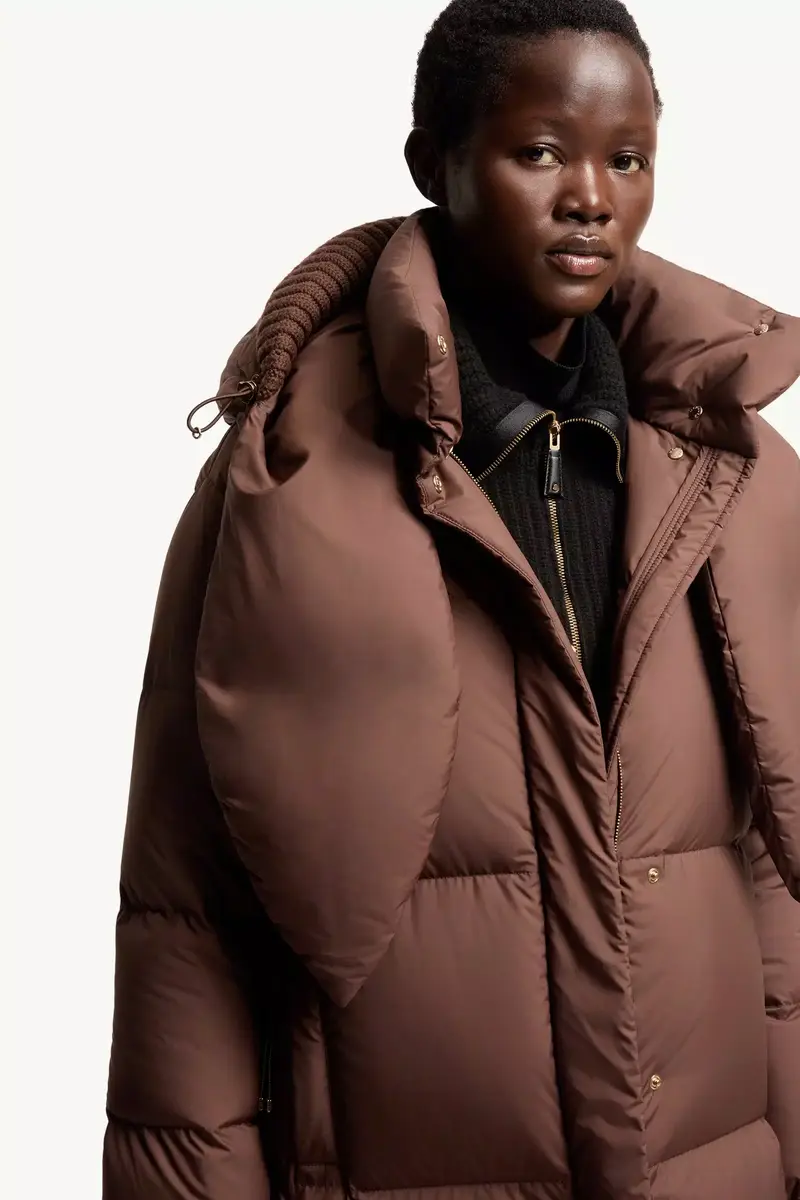 Moncler Ornement Hooded Long Down Jacket | Thumbnail 8 Moncler Ornement Hooded Long Down Jacket | Thumbnail 8