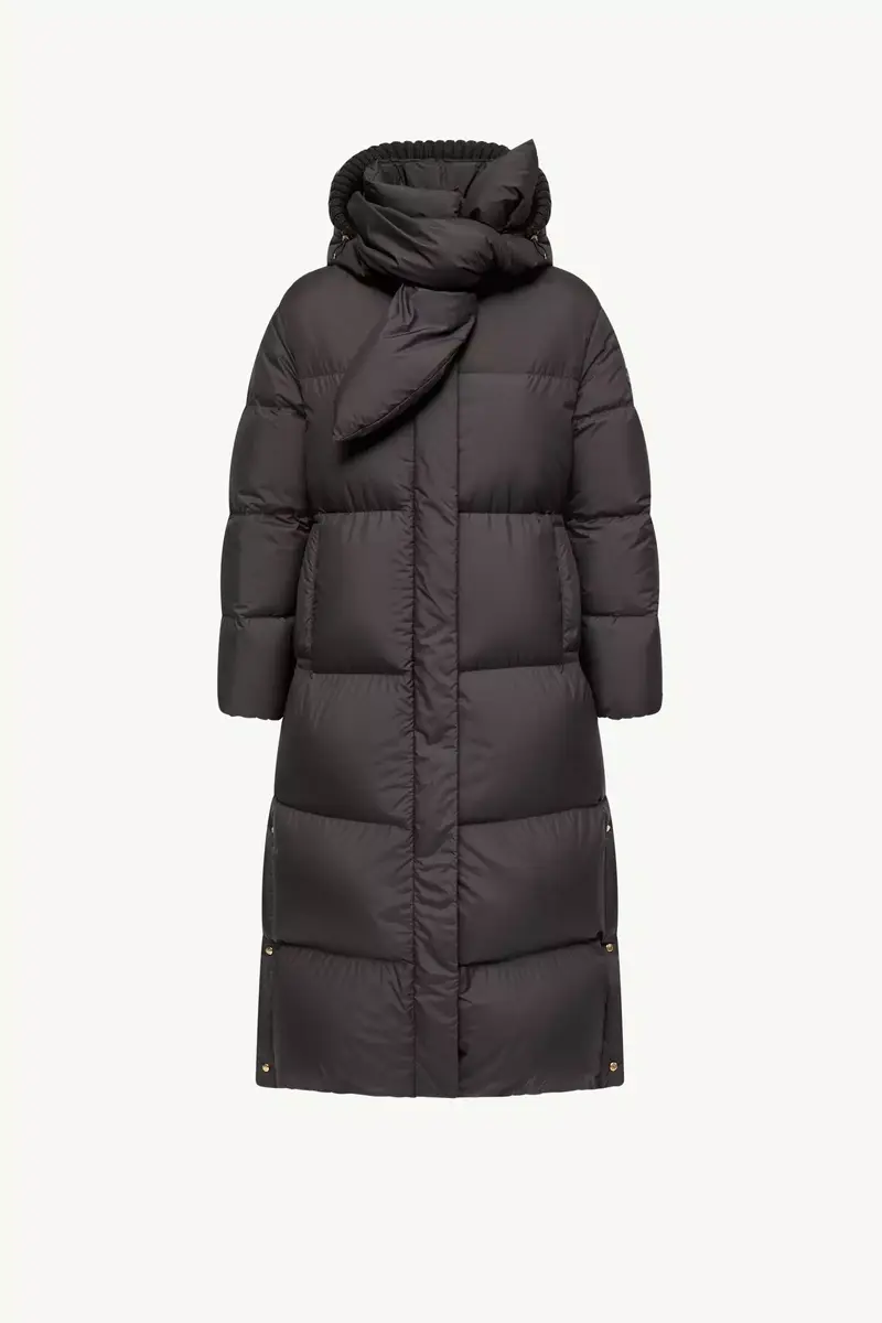 Moncler Ornement Hooded Long Down Jacket | Thumbnail 2 Moncler Ornement Hooded Long Down Jacket | Thumbnail 2