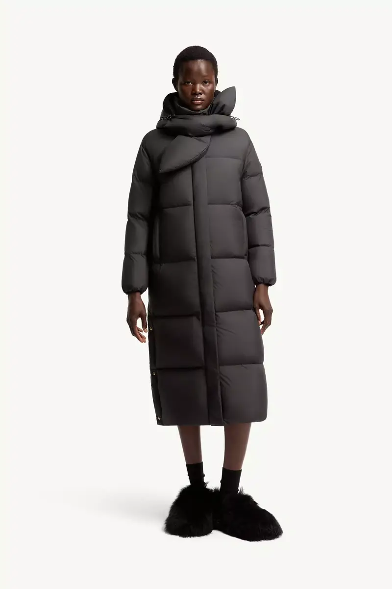 Moncler Ornement Hooded Long Down Jacket | Thumbnail 5 Moncler Ornement Hooded Long Down Jacket | Thumbnail 5