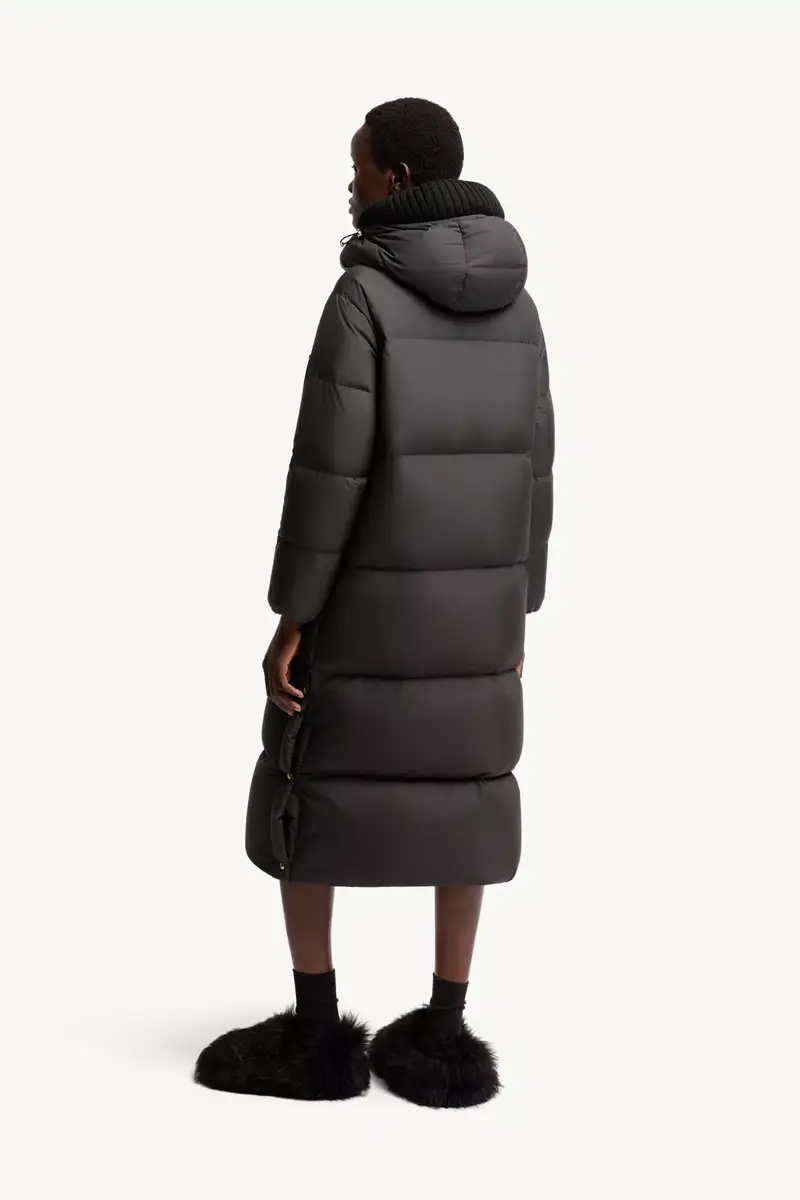 Moncler Ornement Hooded Long Down Jacket | Thumbnail 6 Moncler Ornement Hooded Long Down Jacket | Thumbnail 6