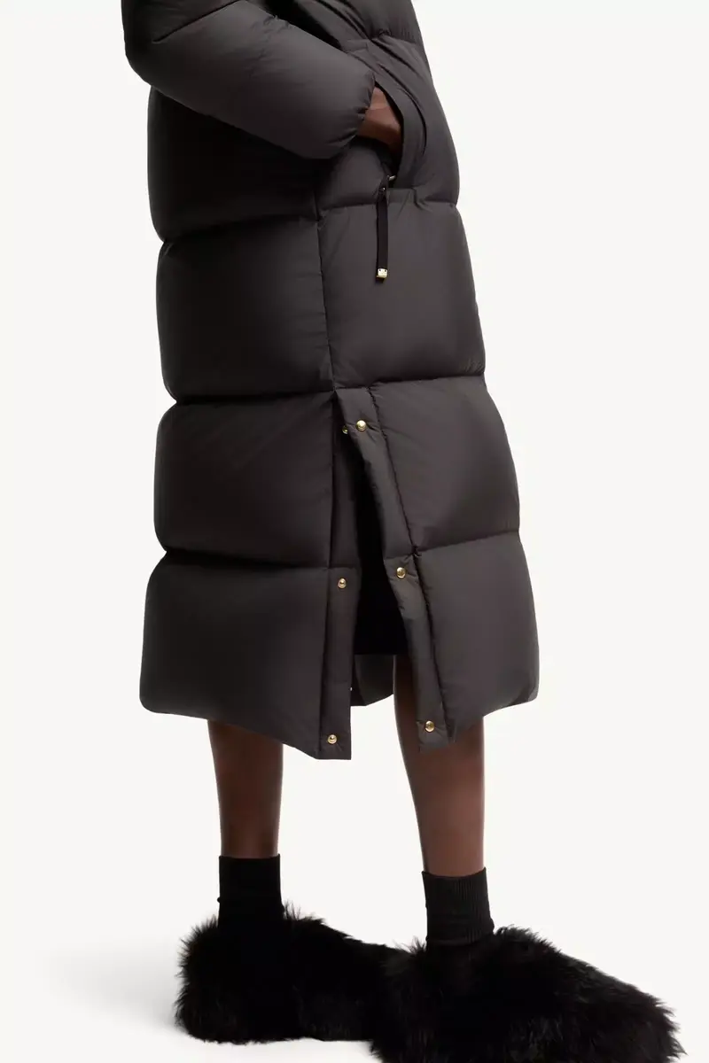 Moncler Ornement Hooded Long Down Jacket | Thumbnail 7 Moncler Ornement Hooded Long Down Jacket | Thumbnail 7