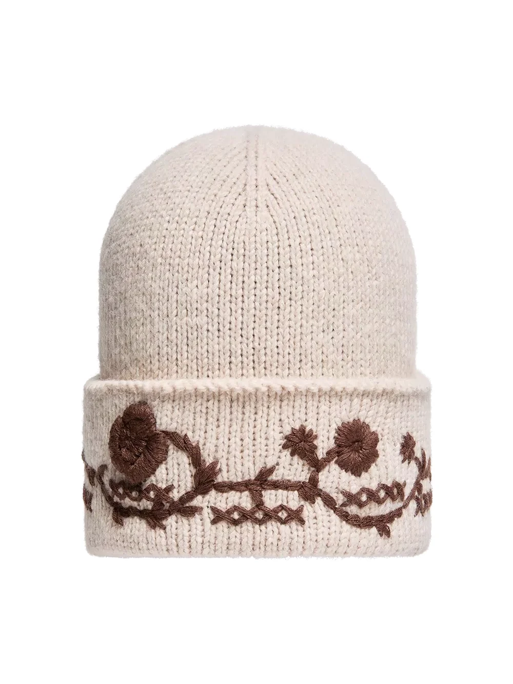 Embroidered Alpaca Blend Knit Beanie Embroidered Alpaca Blend Knit Beanie