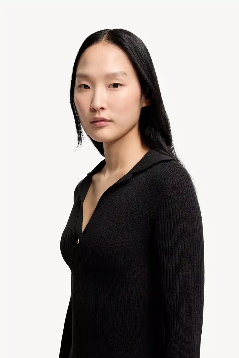 Moncler Wool Blend Knee-length Polo Dress | Thumbnail 4 Moncler Wool Blend Knee-length Polo Dress | Thumbnail 4