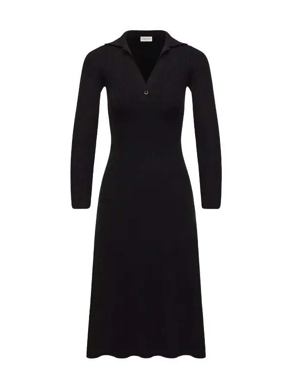 Wool Blend Knee-length Polo Dress Wool Blend Knee-length Polo Dress