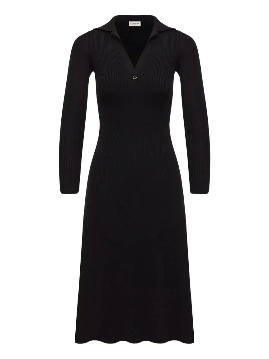 Wool Blend Knee-length Polo Dress Wool Blend Knee-length Polo Dress