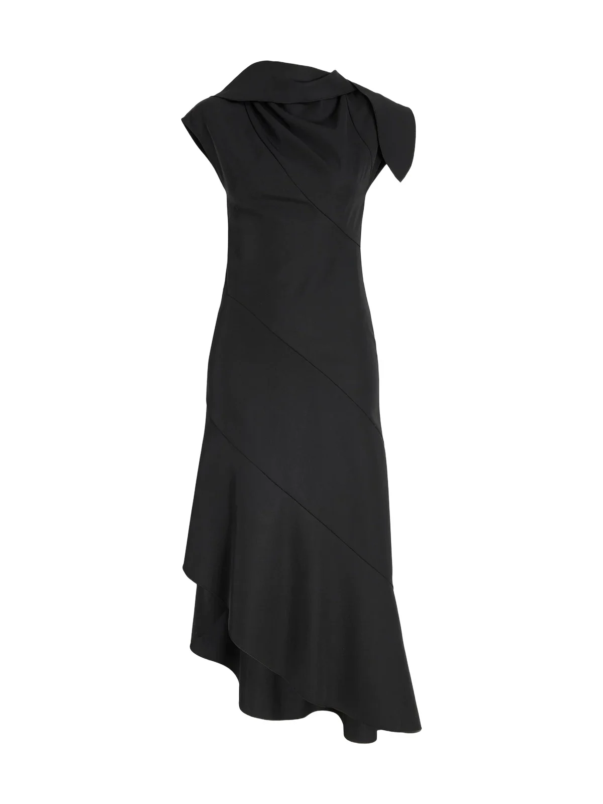 Proenza Schouler Elodine Tropical Wool Midi Dress