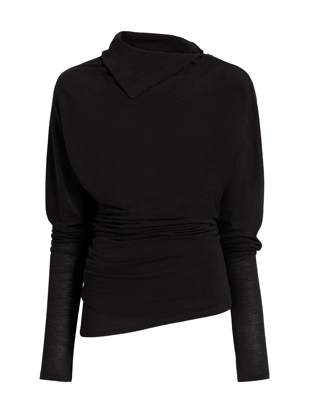 Proenza Schouler Golda Gauzy Jersey Top