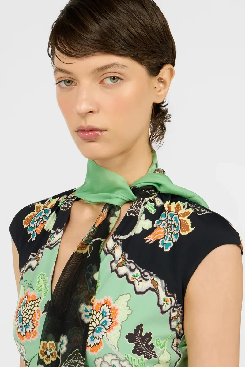 Roberto Cavalli Top in Kimono Print | Thumbnail 4 Roberto Cavalli Top in Kimono Print | Thumbnail 4