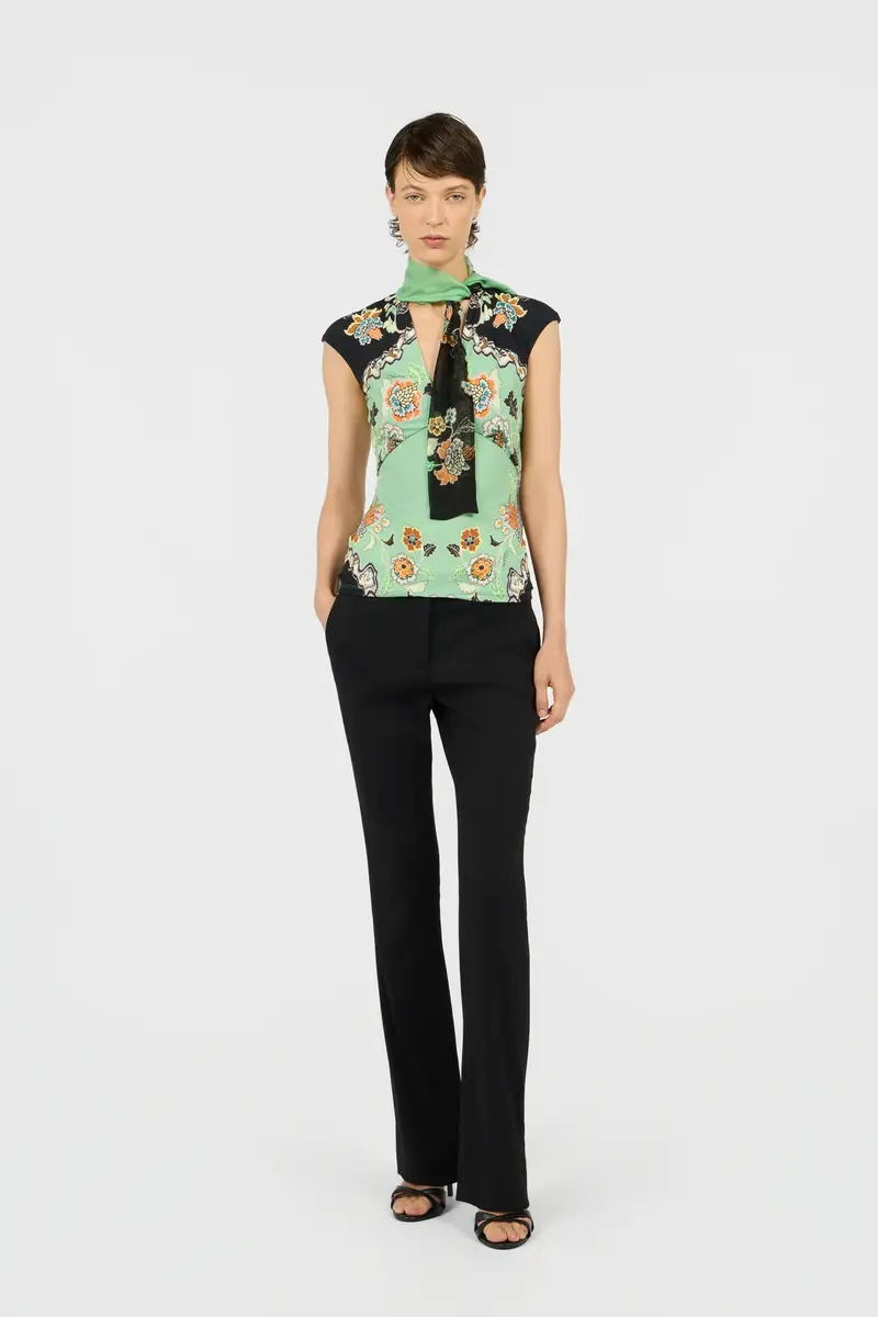 Roberto Cavalli Top in Kimono Print | Thumbnail 6 Roberto Cavalli Top in Kimono Print | Thumbnail 6