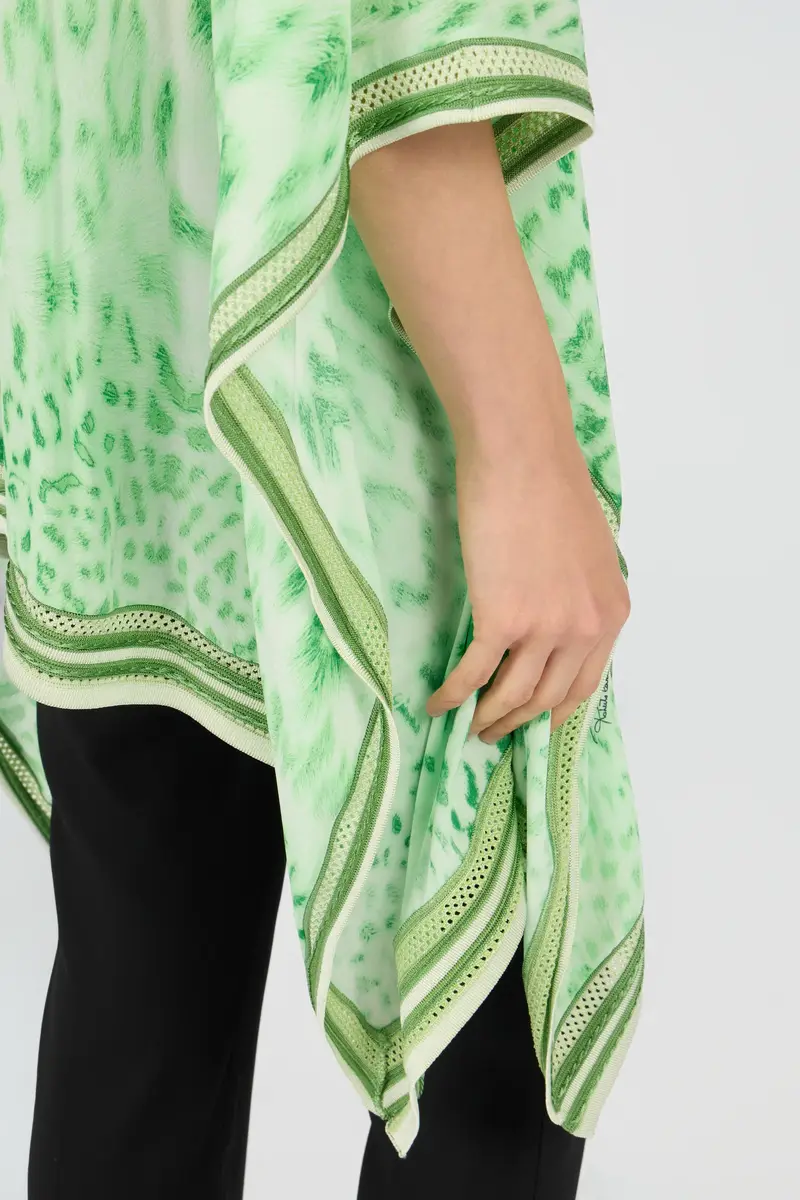 Roberto Cavalli Caftan in Jaguar Mint Print | Thumbnail 5