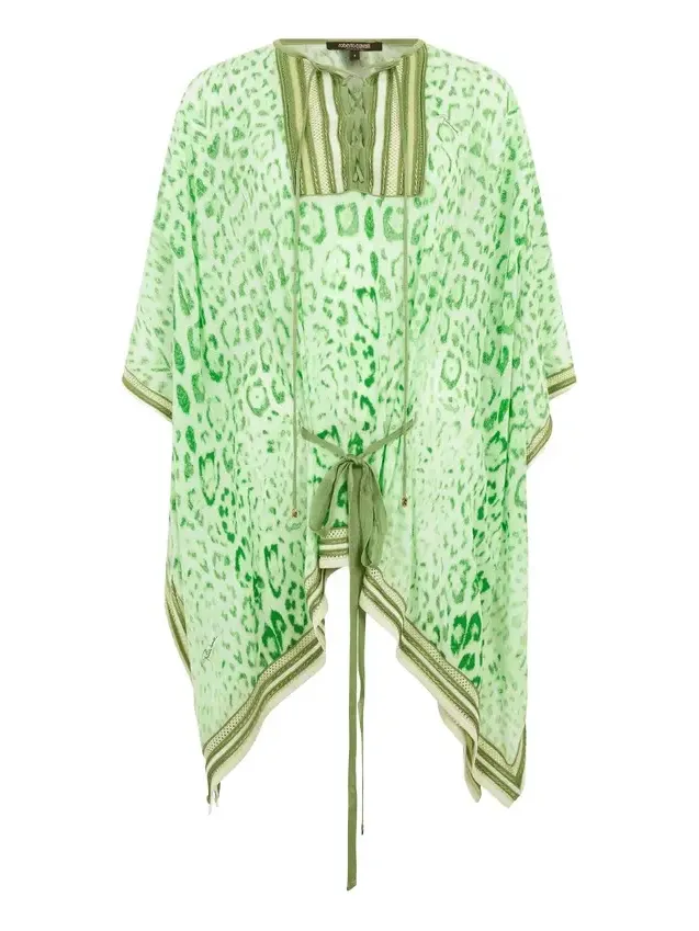 Caftan in Jaguar Mint Print Caftan in Jaguar Mint Print