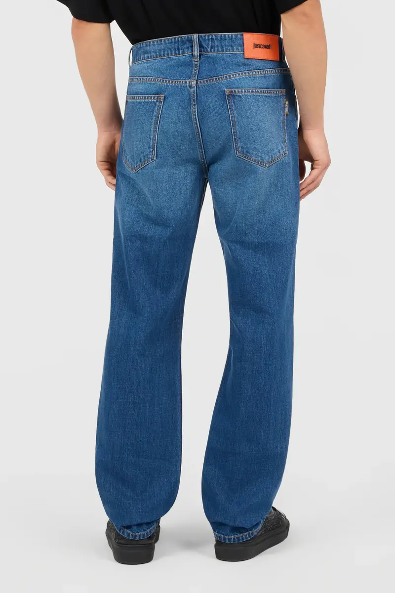 Roberto Cavalli Cotton Denim Trousers | Thumbnail 3