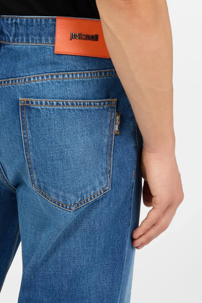 Roberto Cavalli Cotton Denim Trousers | Thumbnail 5
