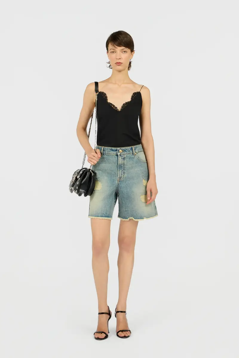 Roberto Cavalli Distressed Cotton Shorts | Thumbnail 6 Roberto Cavalli Distressed Cotton Shorts | Thumbnail 6