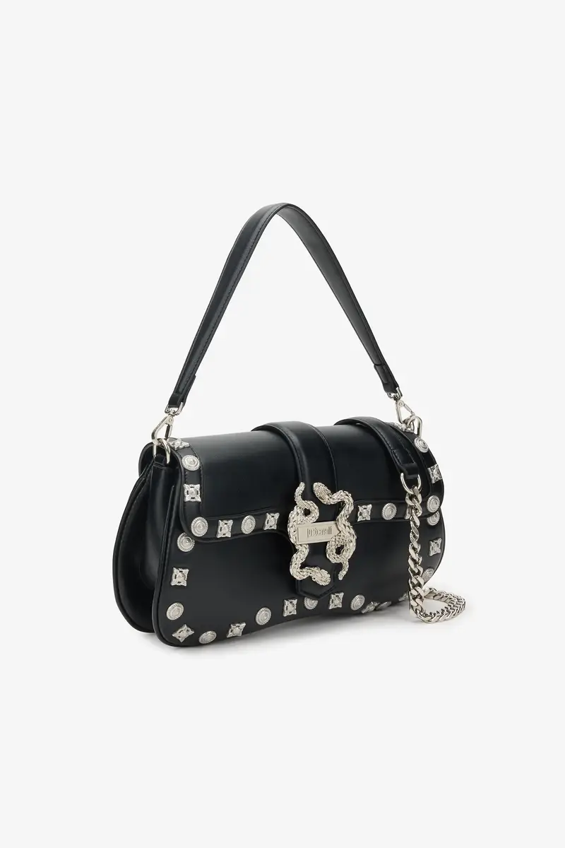 Roberto Cavalli Shoulder Bag with Embellished Detail | Thumbnail 4 Roberto Cavalli Shoulder Bag with Embellished Detail | Thumbnail 4