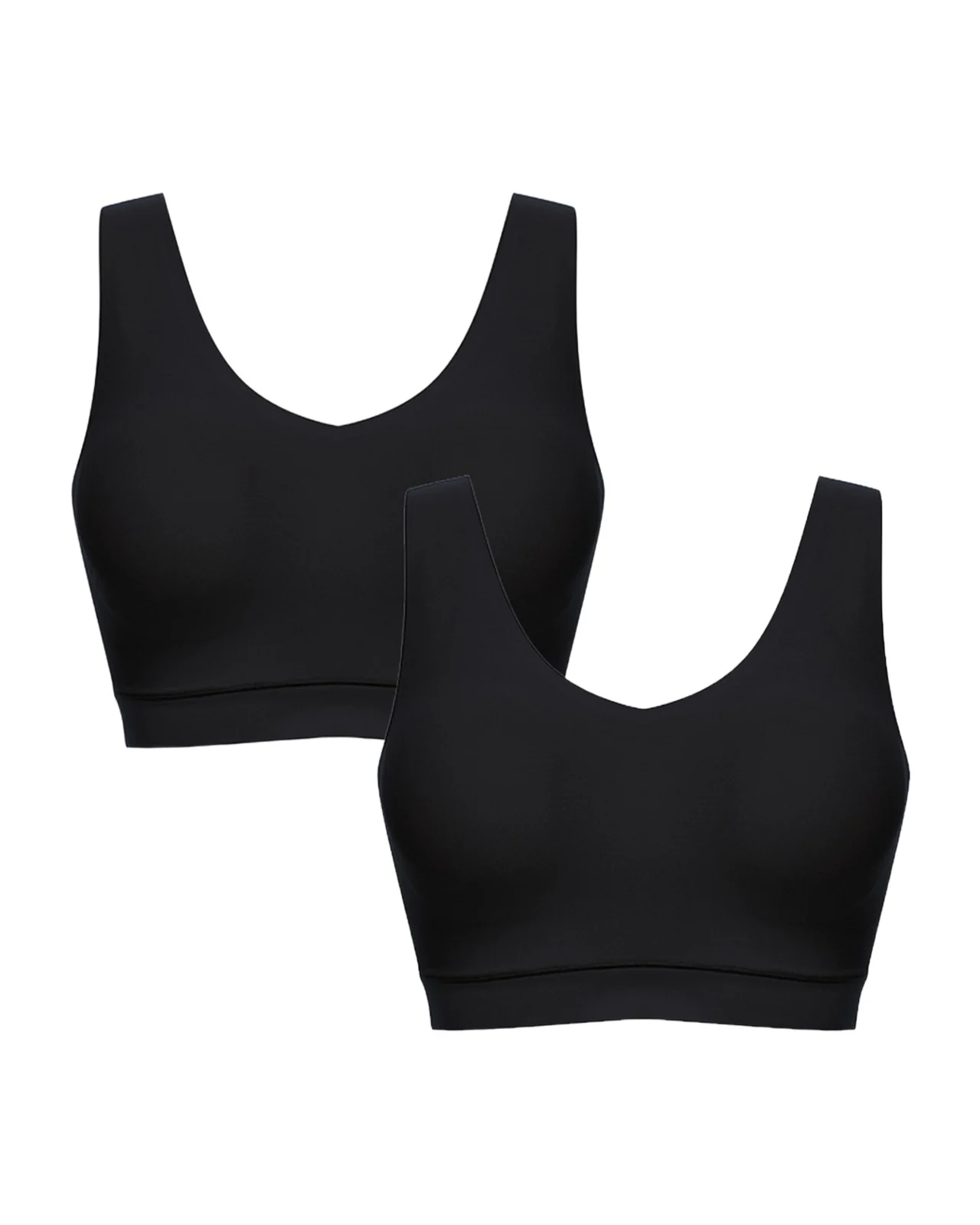 Chantelle Soft Stretch Padded V-Neck Bra Top, 2-Pack