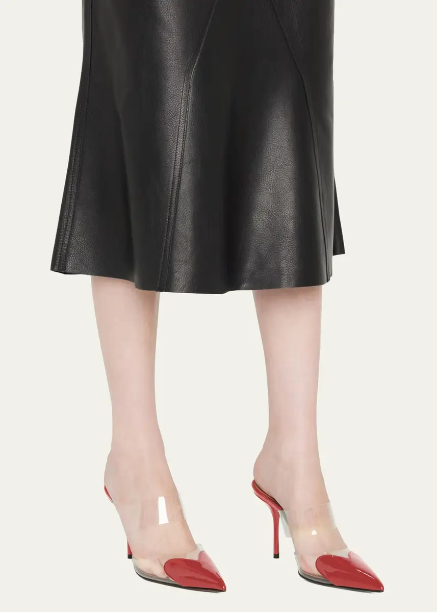 ALAÏA Coeur Clear Cap-Toe Mule Pumps | Thumbnail 2 ALAÏA Coeur Clear Cap-Toe Mule Pumps | Thumbnail 2